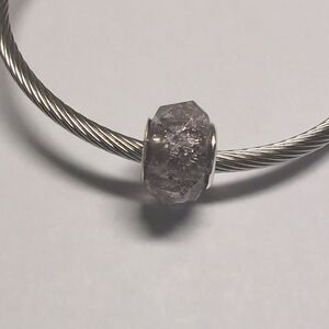 Silver Glittery Charm for Pandora Style Bracelet‎